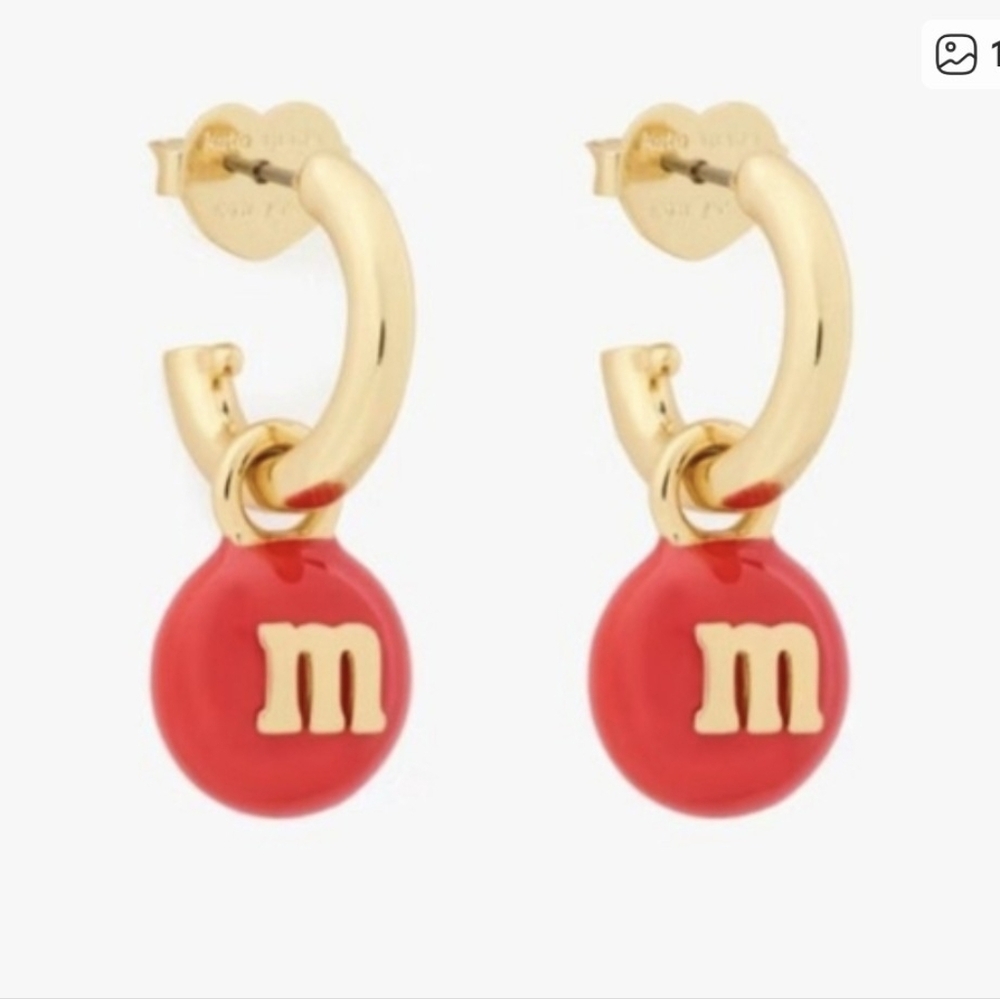 NIB Kate Spade Red M &M's Huggies